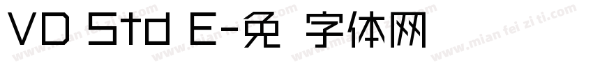 VD Std E字体转换